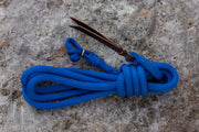 Gaucho Seil in Blau mit Lederverschluss
